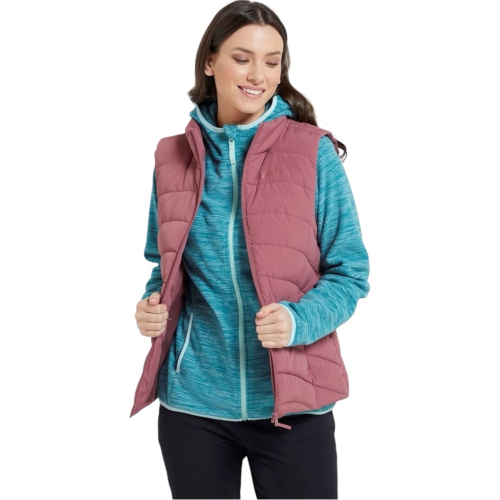 Mountain Warehouse Light Pink Opal Womens Water-Resistant Padded Jacket Vest